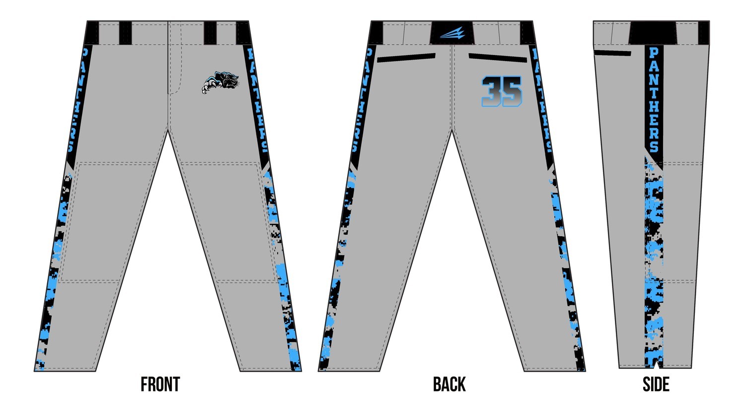 Southside Panthers Custom Baseball Pants #4B