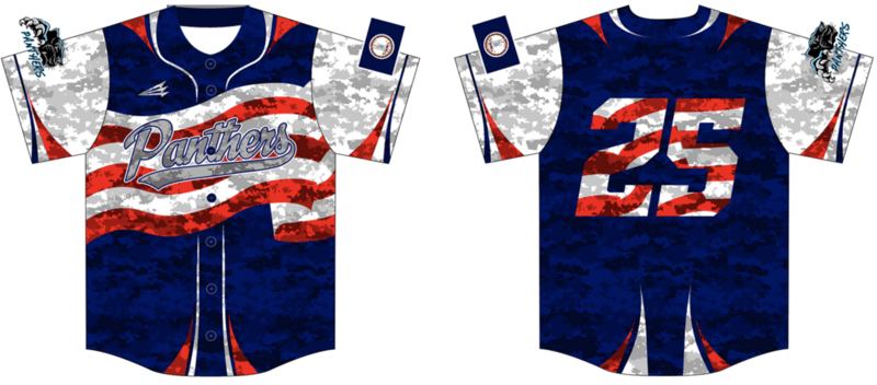 Southside Panthers Custom Camo Baseball Jersey #6