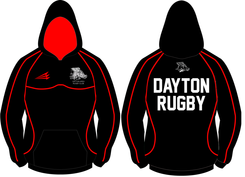 Dayton Area Rugby Custom Vulcan Hoodie