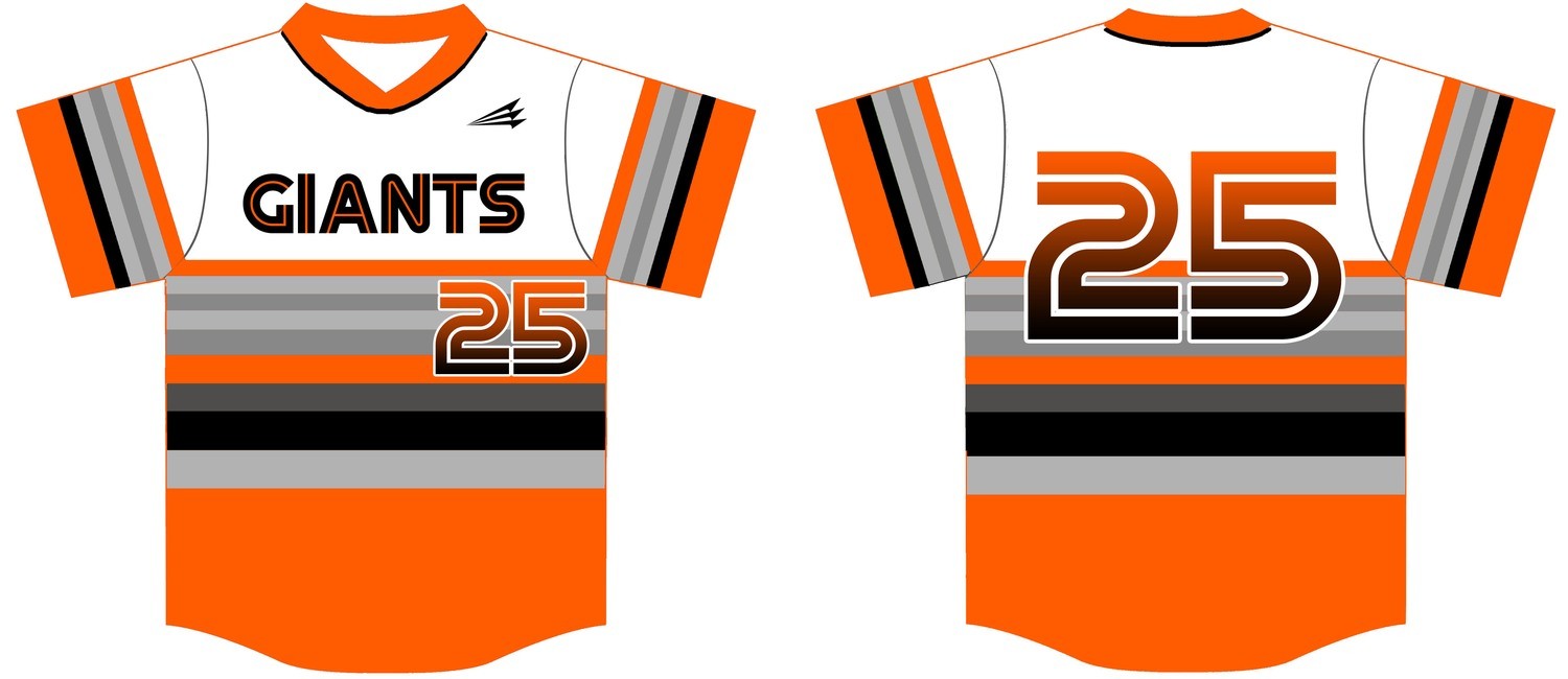 Aldergrove Giants Baseball Jersey Design 1