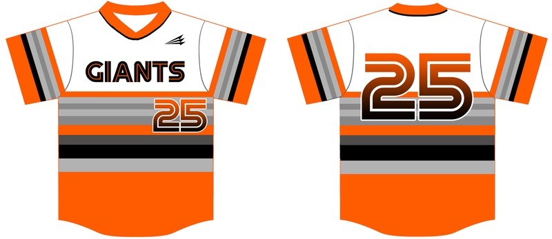 Aldergrove Giants Baseball Jersey Design 1