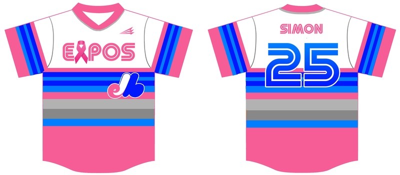 NTX Expos Awareness Custom Baseball Jersey 1c