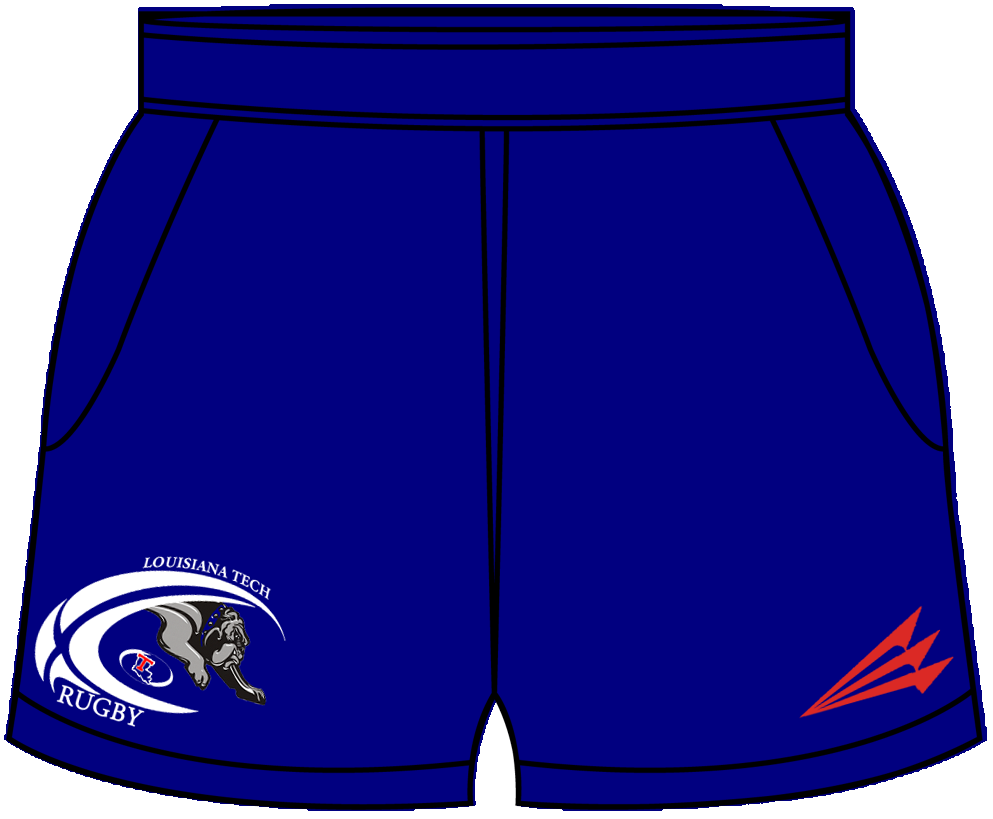 Louisiana Tech Rugby Supporter Shorts