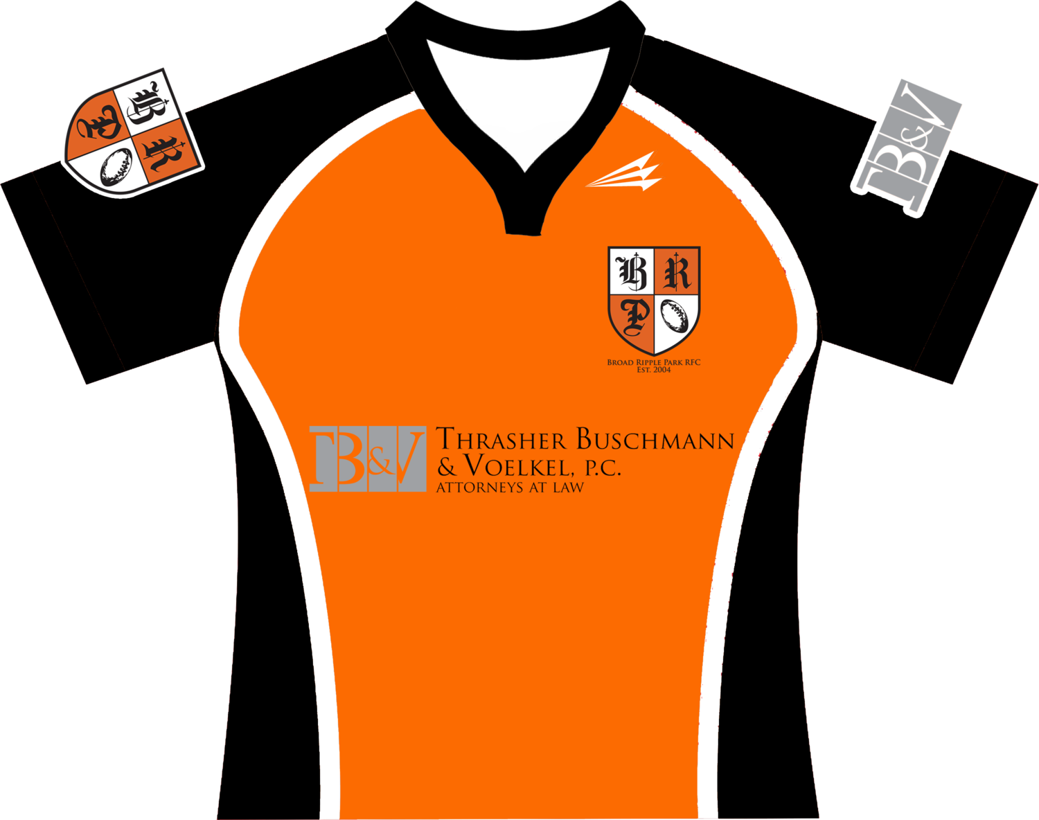 Broad Ripple Park Black Game Jersey