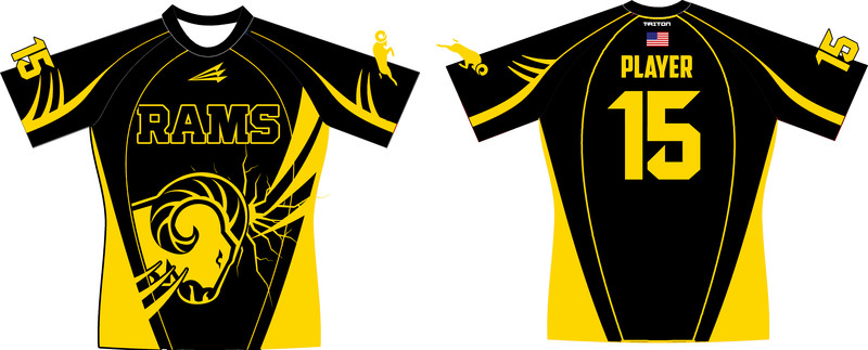 Green Mountain Rams Black Rugby Jersey