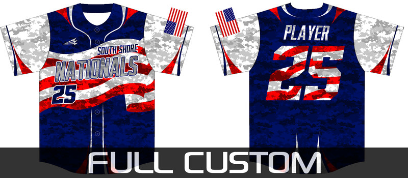 South Shore Nationals Custom Baseball Jersey1b