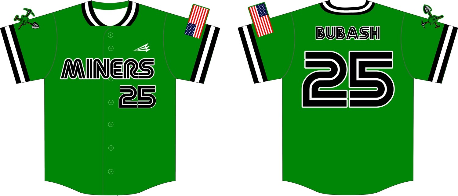 Mon Valley Miners Custom Baseball Jersey #1C