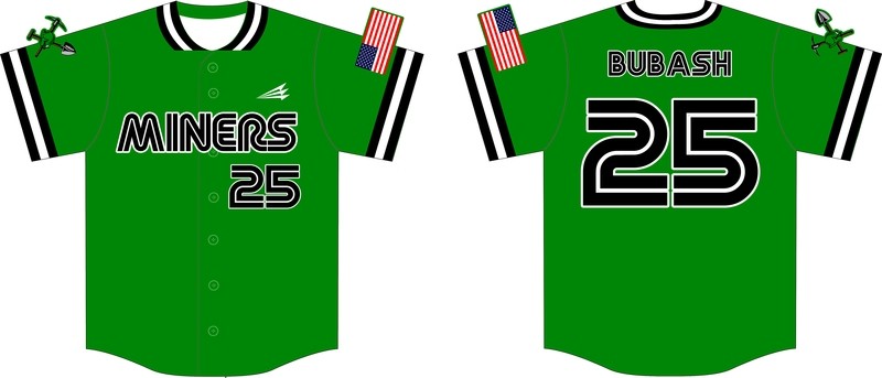Mon Valley Miners Custom Baseball Jersey #1C