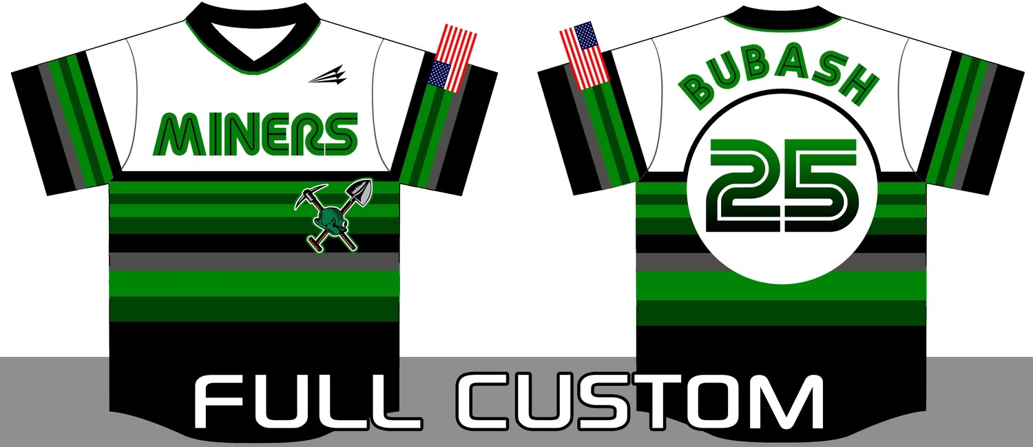 Mon Valley Miners Custom Baseball Jersey #1