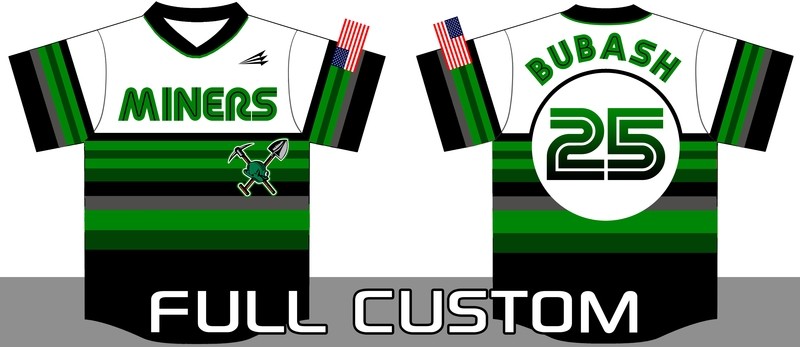 Mon Valley Miners Custom Baseball Jersey #1