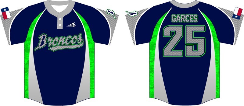 Houston Broncos Custom Baseball Jersey Design #1