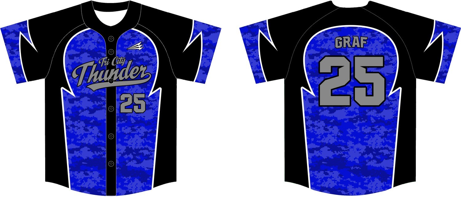 Tri City Thunder Custom Game Jersey Design 1