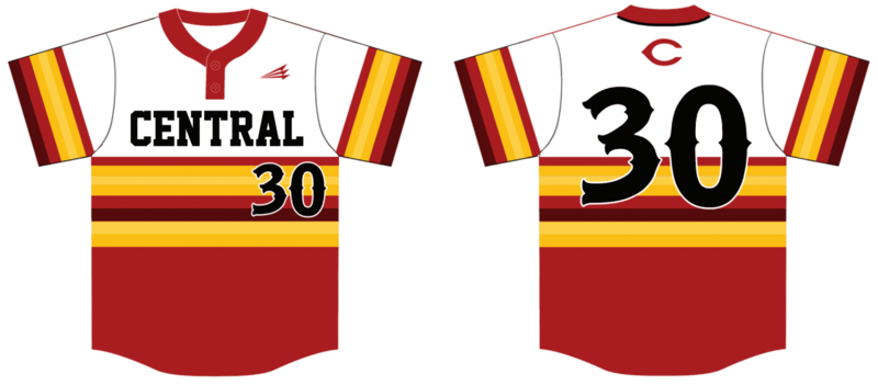 Central High School Custom Baseball Jersey #1d
