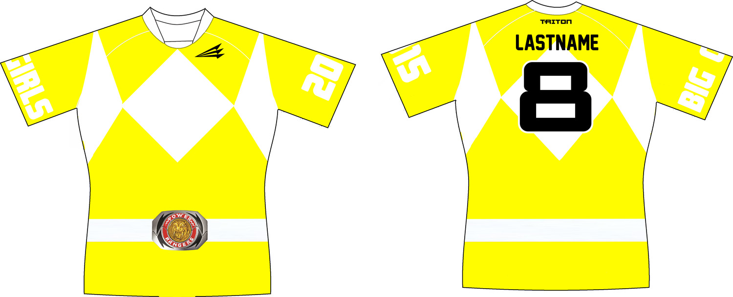 Big Girls Don&#39;t Cry Yellow Rugby Jersey #2