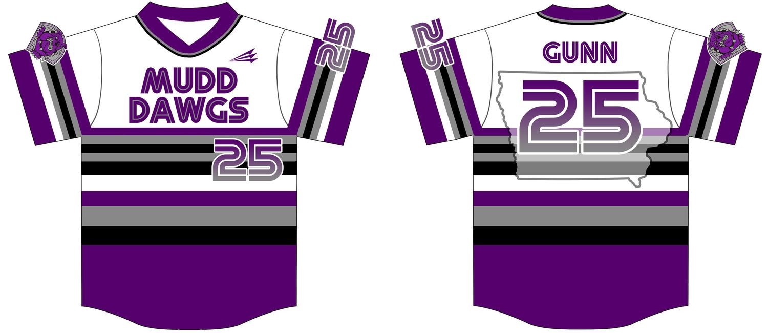 Burlington Mudd Dawgs Custom Baseball Jersey #1d