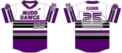 Burlington Mudd Dawgs Custom Baseball Jersey #1d
