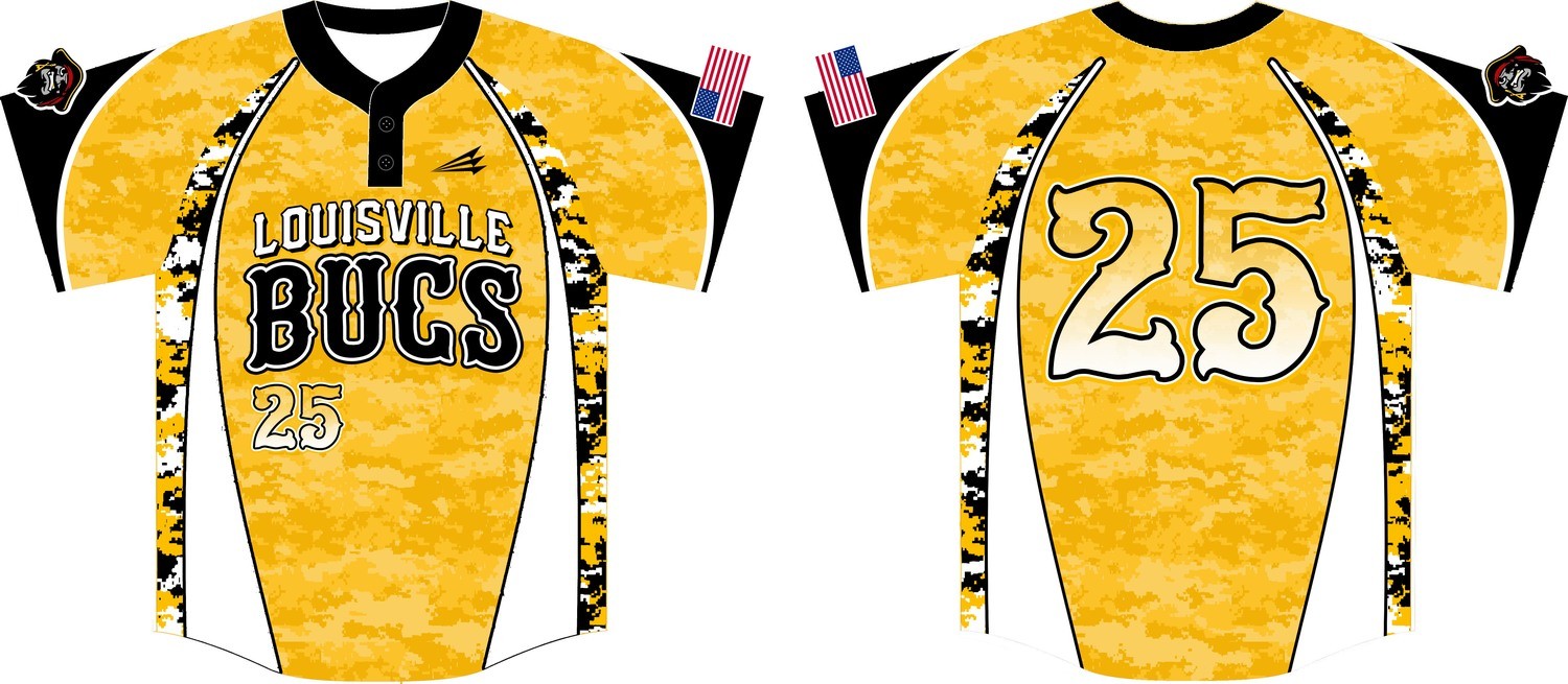 Louisville Bucs Custom Baseball Jersey Design #4a