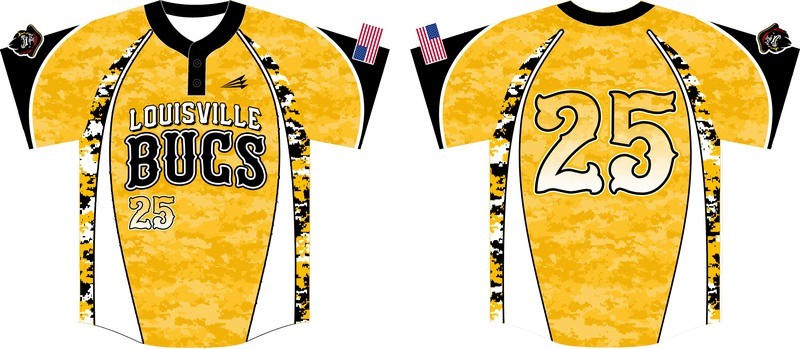 Louisville Bucs Custom Baseball Jersey Design #4a