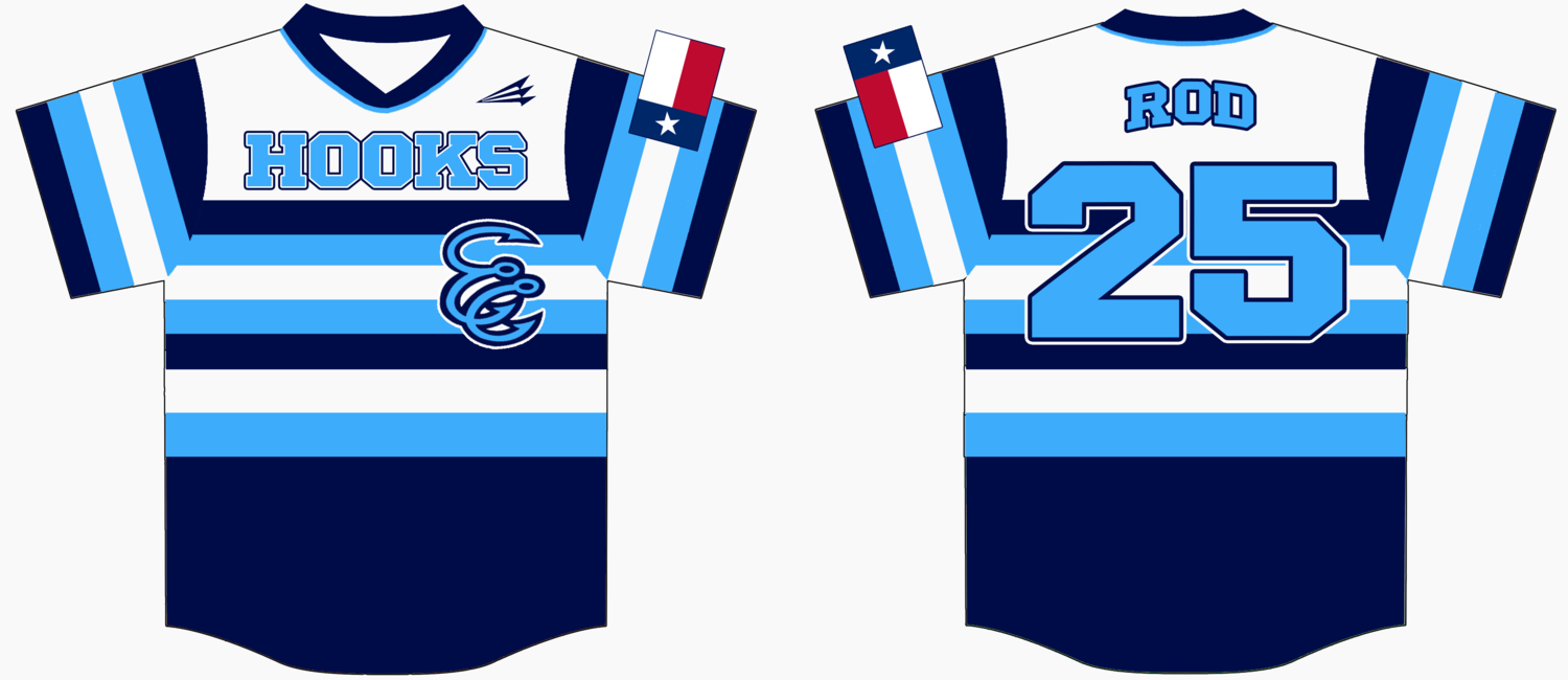 El Campo Hooks Custom Baseball Jersey Design #6