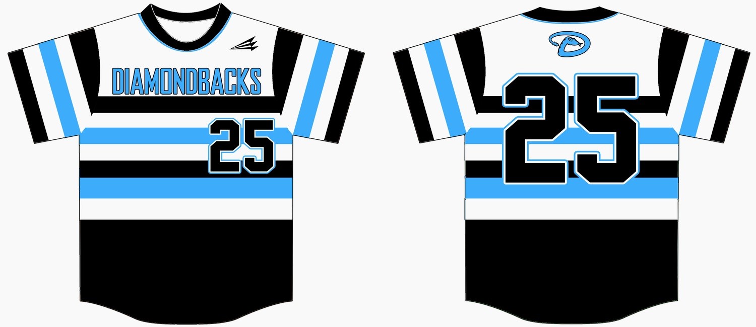 Diamondbacks Custom Baseball Jersey - Design 3