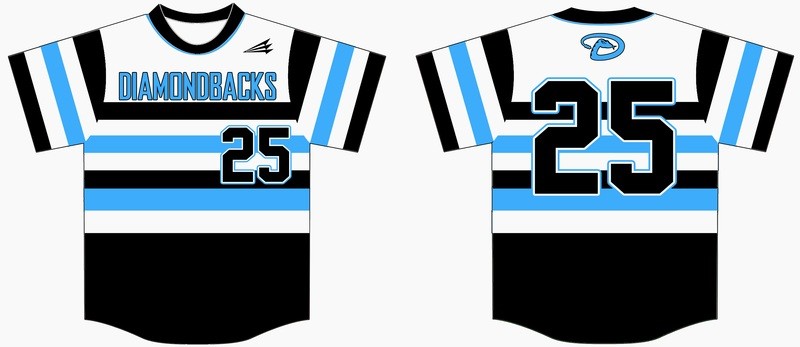 Diamondbacks Custom Baseball Jersey - Design 3