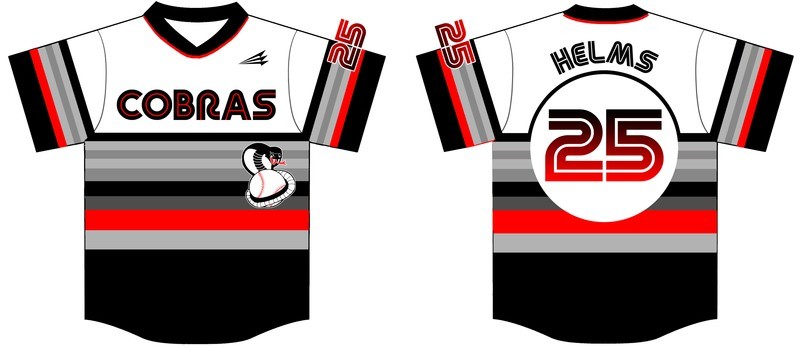 Columbus Cobras Custom Baseball Jersey #3A