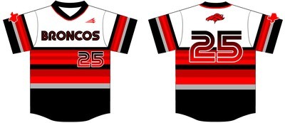 Broncos Baseball (Brewer) Custom Baseball Jersey #4