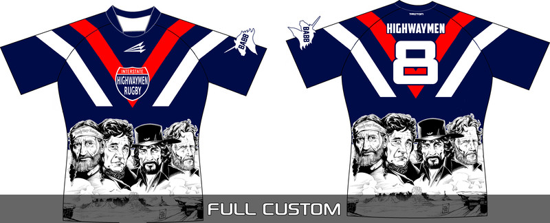 Highwaymen Rugby Jersey - Navy Design