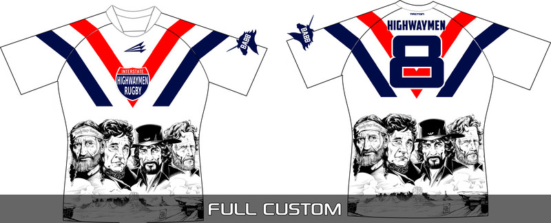 Highwaymen Rugby Jersey - White Design
