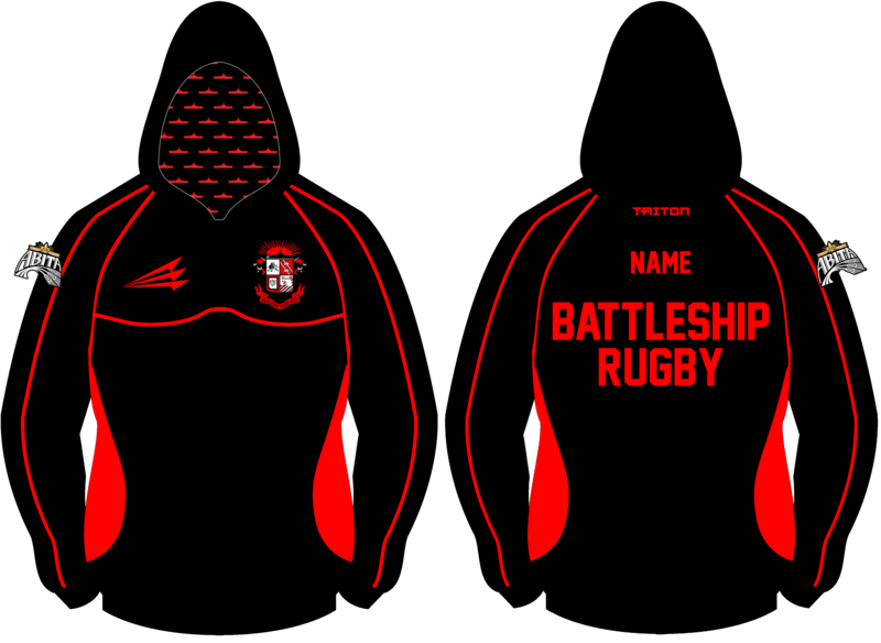 Battleship Rugby Winterproof Sublimated Hoodie