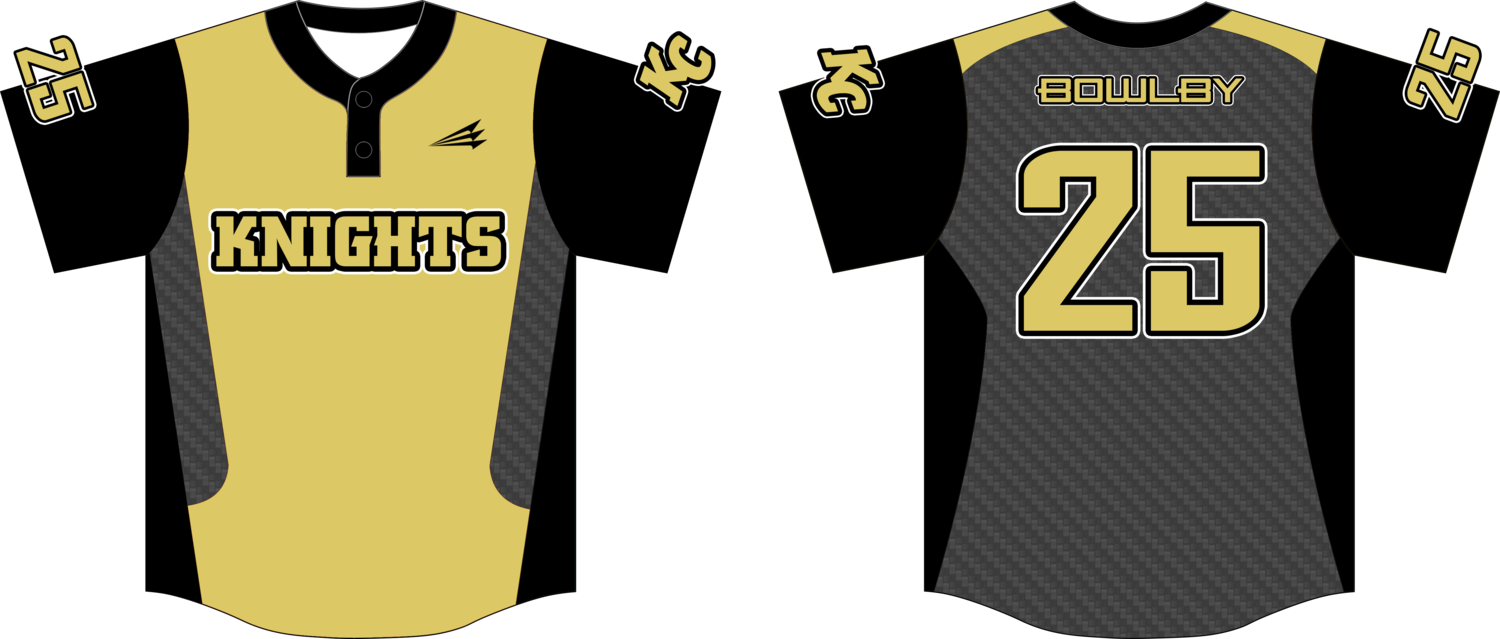 KC Knights Custom Game Baseball  Jersey #1