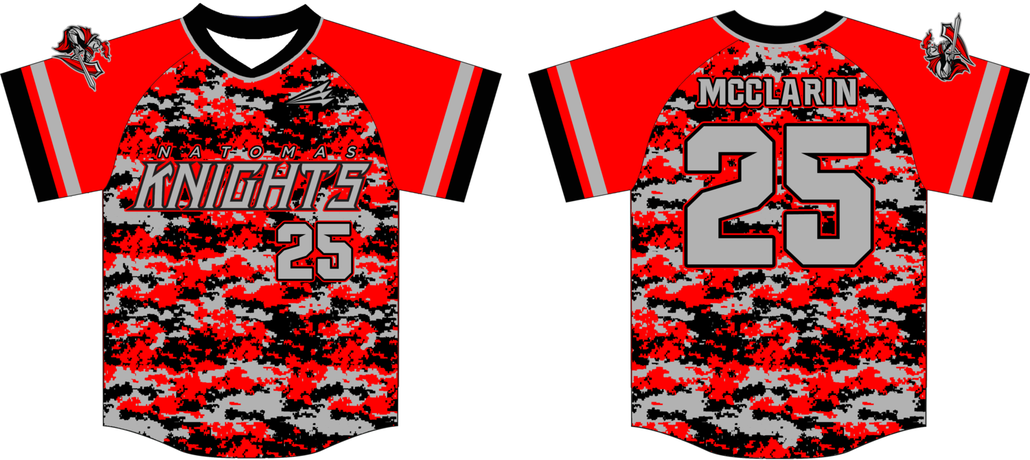 Natomas Knights Custom Game Jersey Design #3