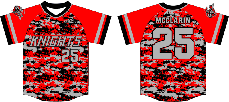Natomas Knights Custom Game Jersey Design #3