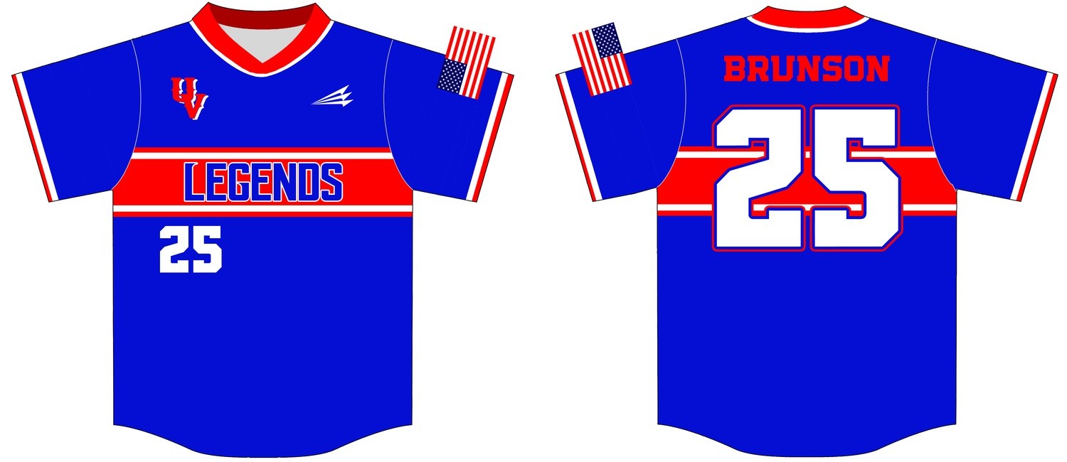 Utah Valley Legends Custom Baseball Jersey #7