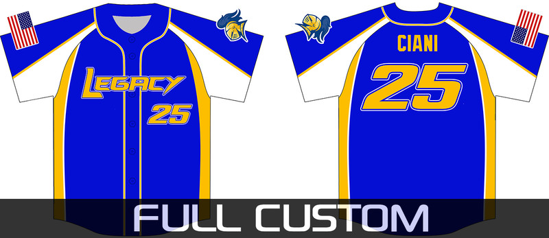 Legacy Custom Baseball Jersey 2f