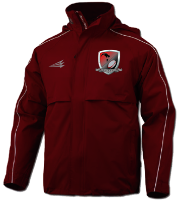 Viterbo Rugby RainStop Rain-Proof Jacket (Maroon/White)