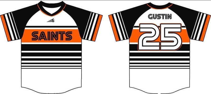 Saints (Gustin) Custom Baseball Jersey Design #1B