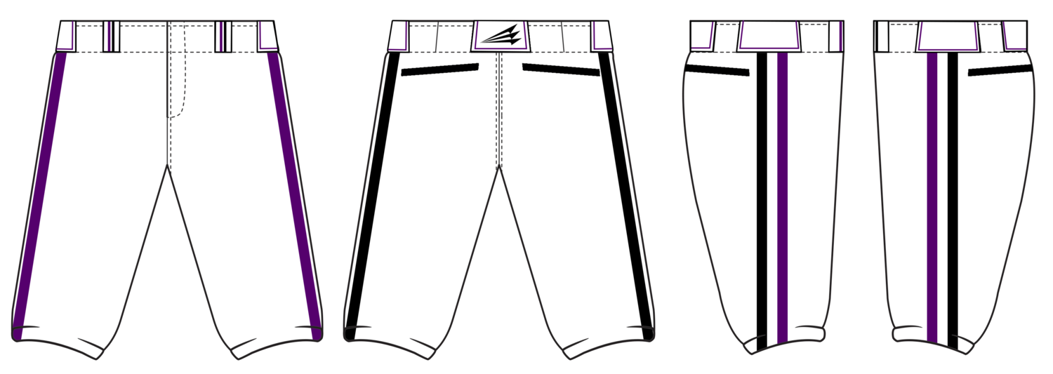 Premier Baseball Club Custom Baseball Pants Design #2A