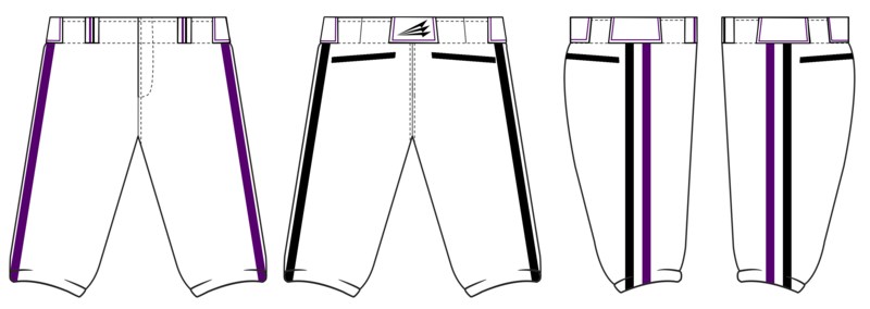 Premier Baseball Club Custom Baseball Pants Design #2A