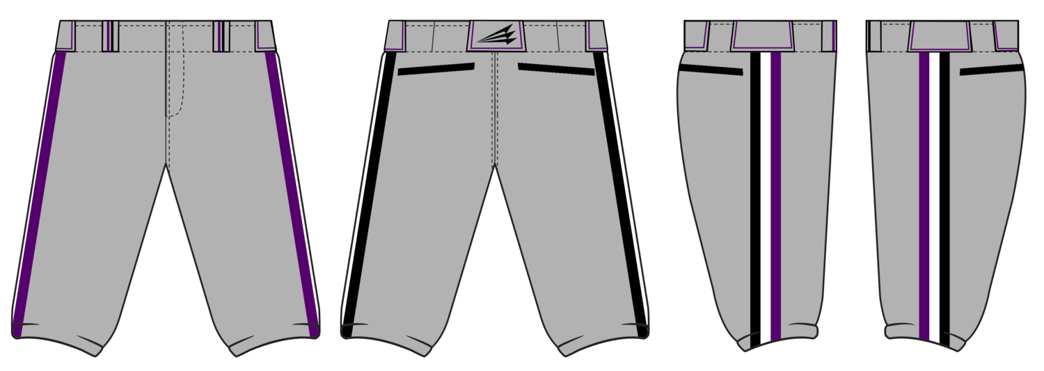 Premier Baseball Club Custom Baseball Pants Design #3A