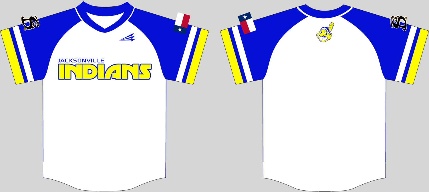 Jacksonville Indians Custom Baseball Jersey 4
