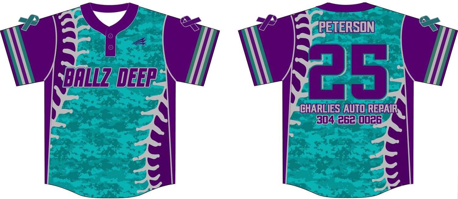 Ballz Deep Custom Baseball Jersey Design 4