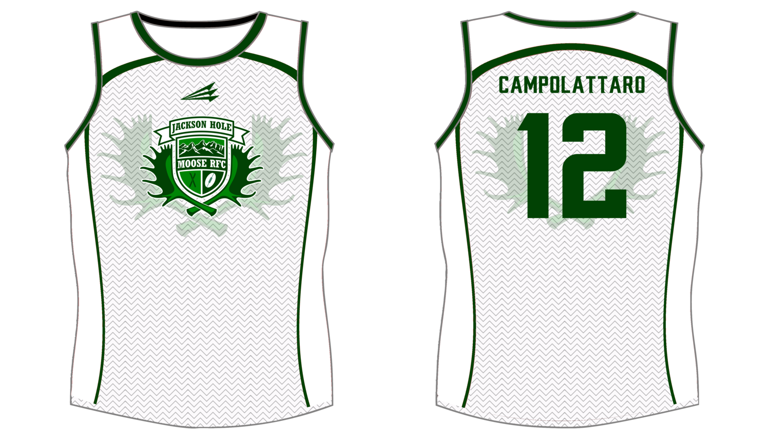 Jackson Hole Moose Custom Rugby Singlet - Design 2
