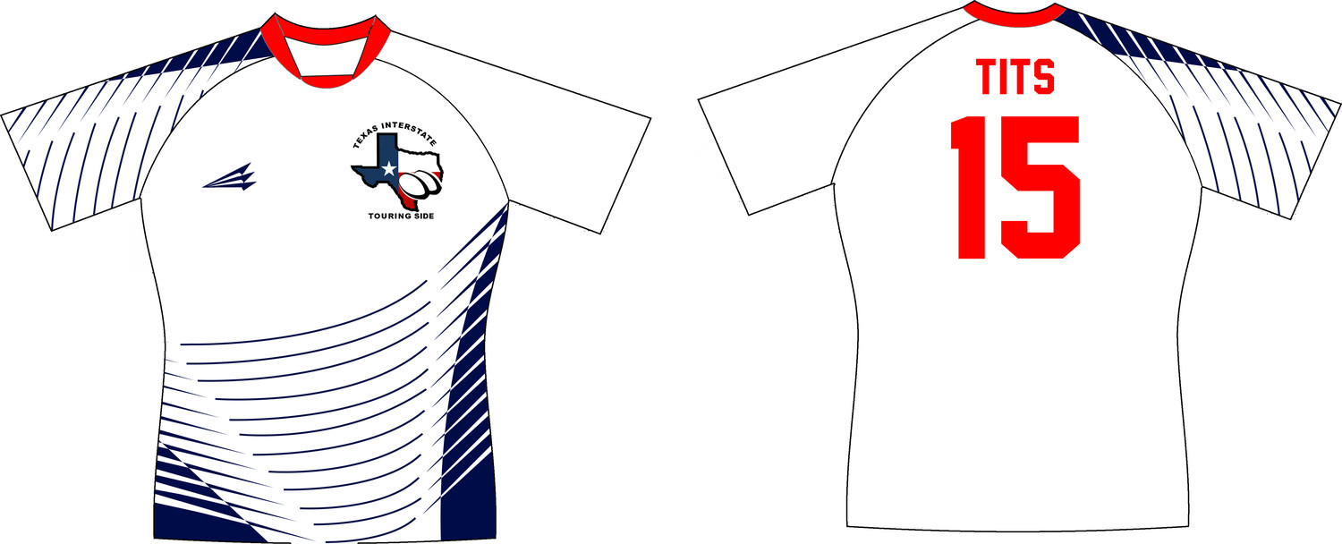 Texas Interstate Touring Side Custom Rugby Jersey #1c