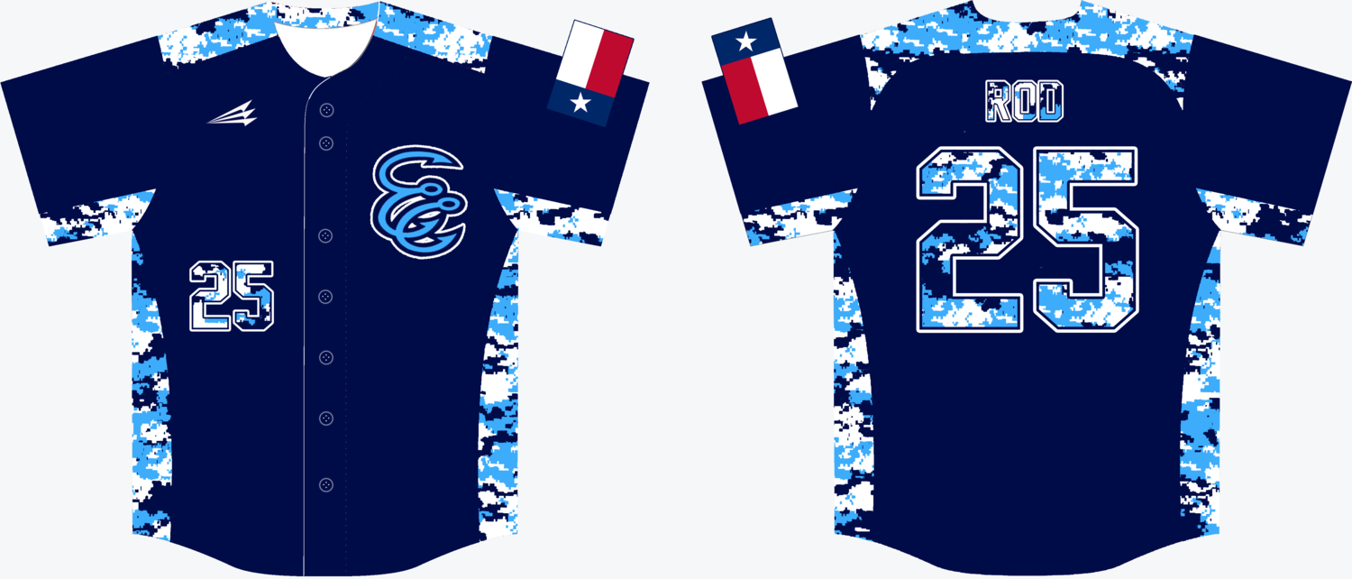 El Campo Hooks Custom Baseball Jersey Design #8