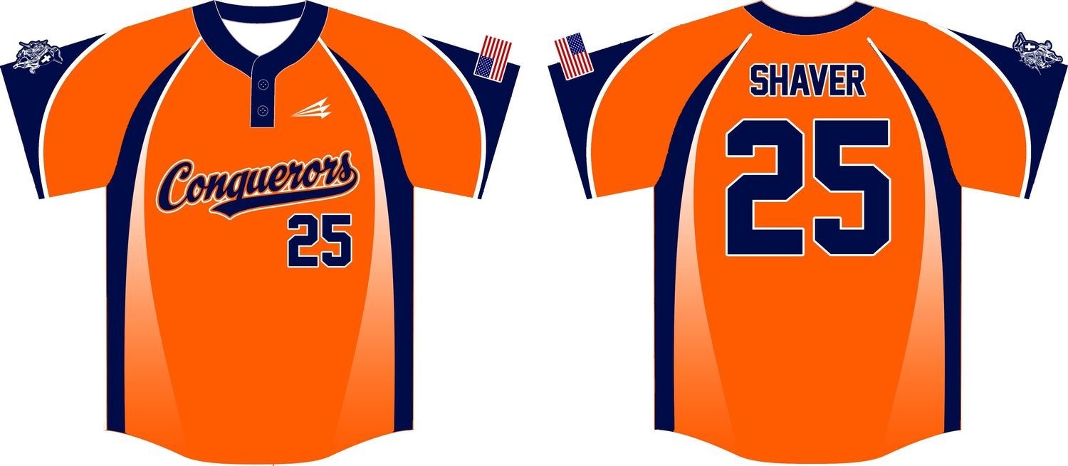 CMA Conquerors Custom Baseball Jersey Design #2g