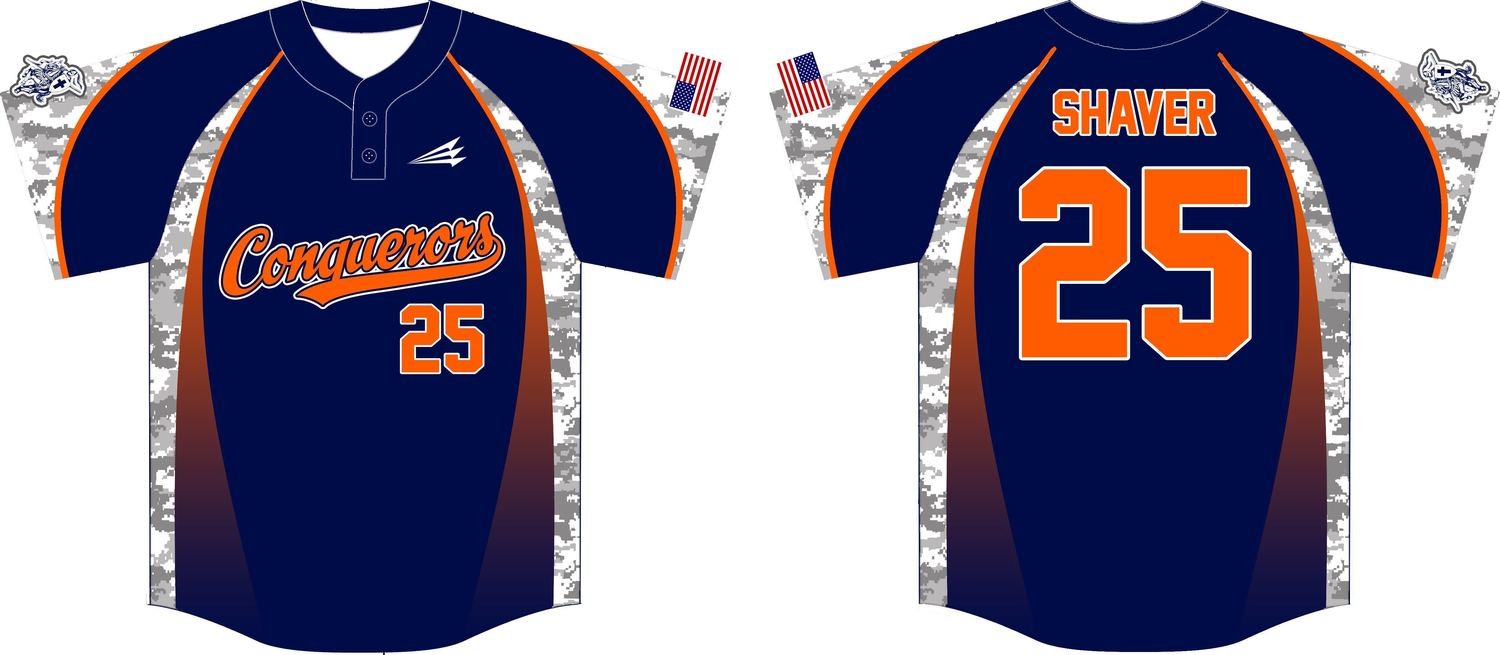CMA Conquerors Custom Baseball Jersey Design #1e