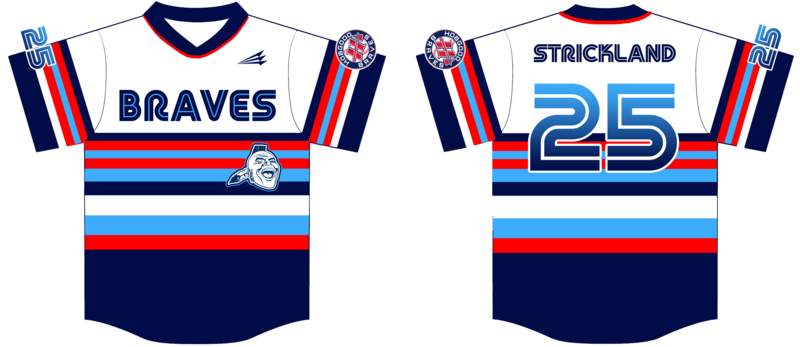 Hobgood Braves Custom Baseball Jersey #Strickland2c