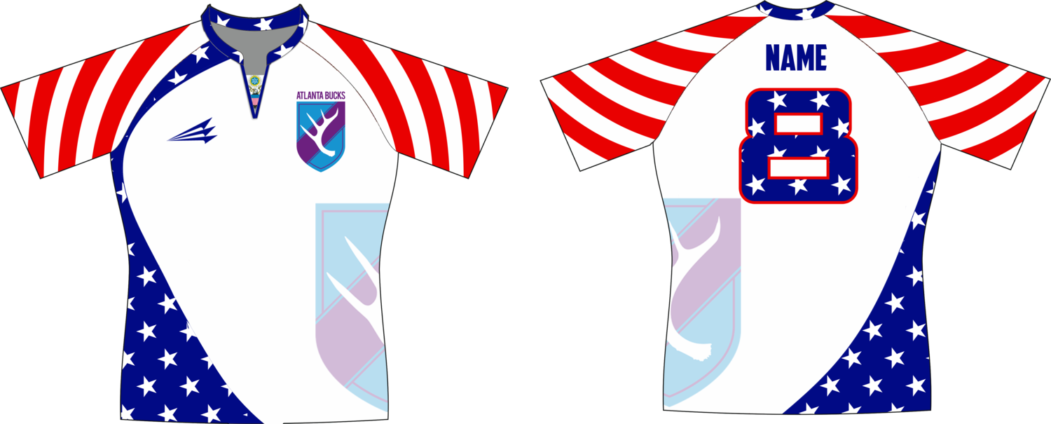Atlanta Bucks Patriotic Rugby Jersey