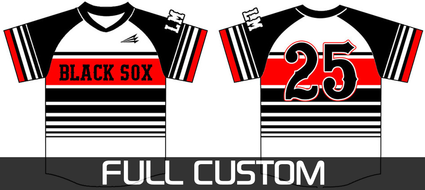 Linn Mar Black Sox Baseball Custom Jersey Design #3